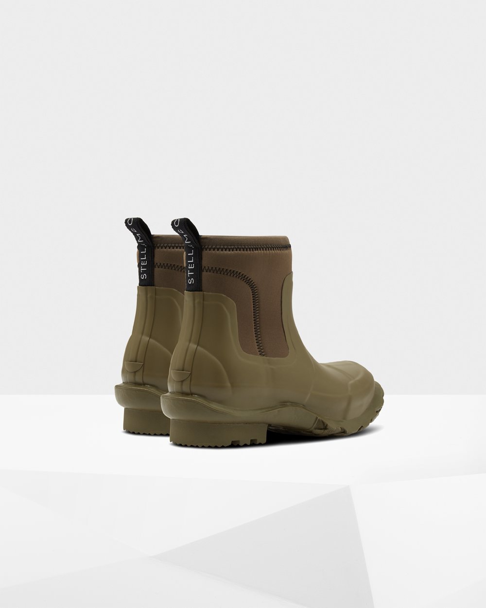 Hunter Hombre Stella Mccartney X - Botas Chelsea Verde Oliva - 549-BLVMGK